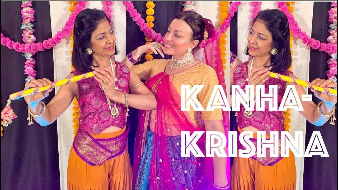 Vignette de la vidéo Kanha Re, une danse Bolly Kathak pour Krishna, dansée par Claire et Nandita