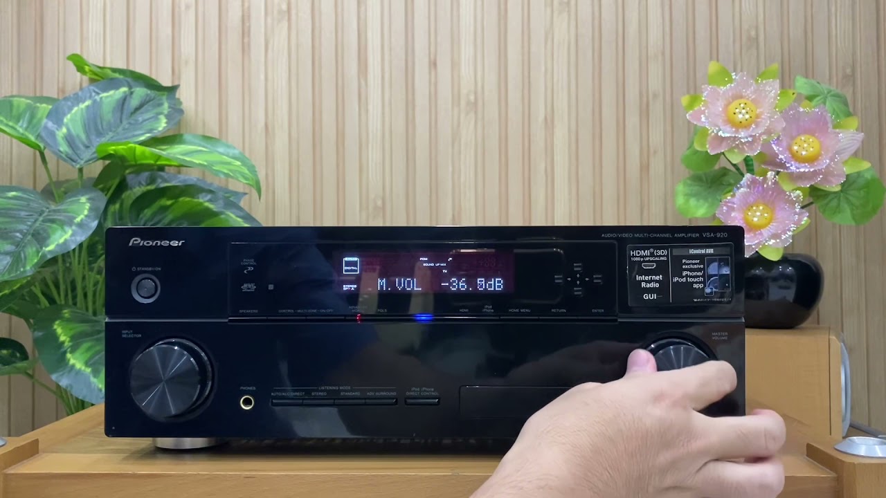 Test Pioneer VSA-920 HDMI, USB, Optical, smartphone