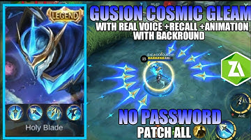 Gusion Legend Cosmic Gleam With Voice +Backround +Recall | Mobile Legends Bang Bang | Noobqueen Ph