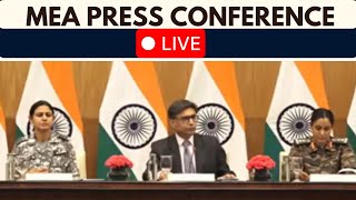 MEA Press Conference Today LIVE : 'Pakistan Forces Used Turkish Drones,' Says Col Sofiya Qureshi