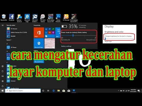 Video: Cara Mengatur Kecerahan Layar Laptop Anda