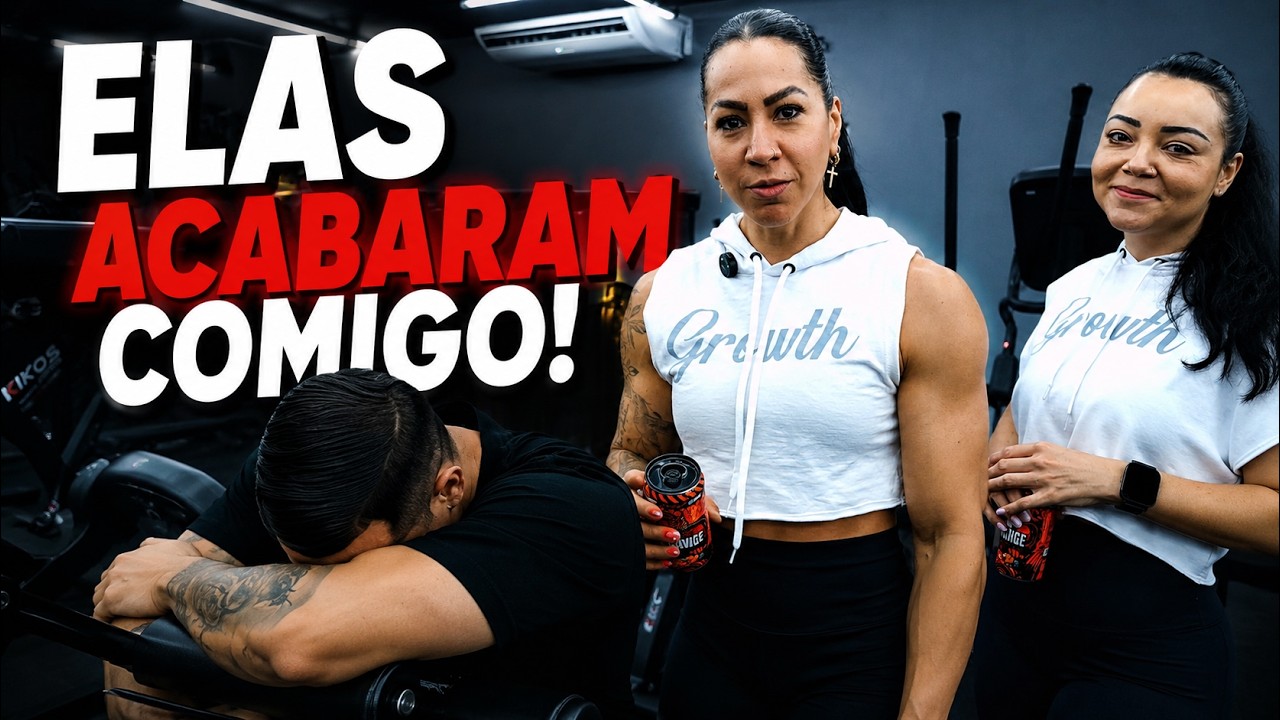 TREINO DE PERNAS INSANO | DUAS MULHERES ME FIZERAM SOFRER