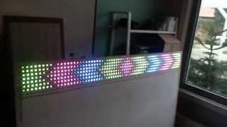 First test LED Matrix strips
