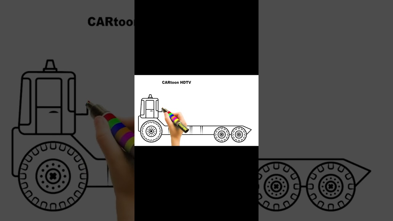 How to draw tow truck with police boat