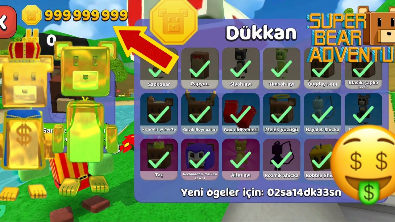 Süper Bear Edventure'da Sonsuz Para Hilesi! Çınar'la Bütün Kutuları Açtık!
