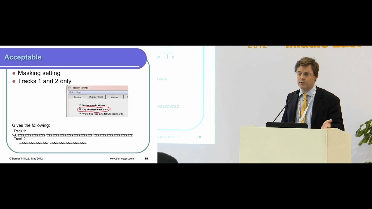 Card Testing - safeguarding personal data: Brian Summerhayes, Barnes International Ltd