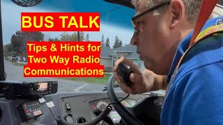 TWO WAY RADIO Communications Tips & Hints #busdrivers #schoolbus #twowayradio