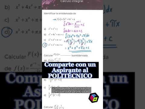 🎁 Integrales para tu EXAMEN DE ADMISIÓN AL IPN | Antiderivada de una función polinómica
