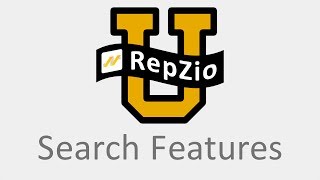 RepZio U App Training - Search Feature