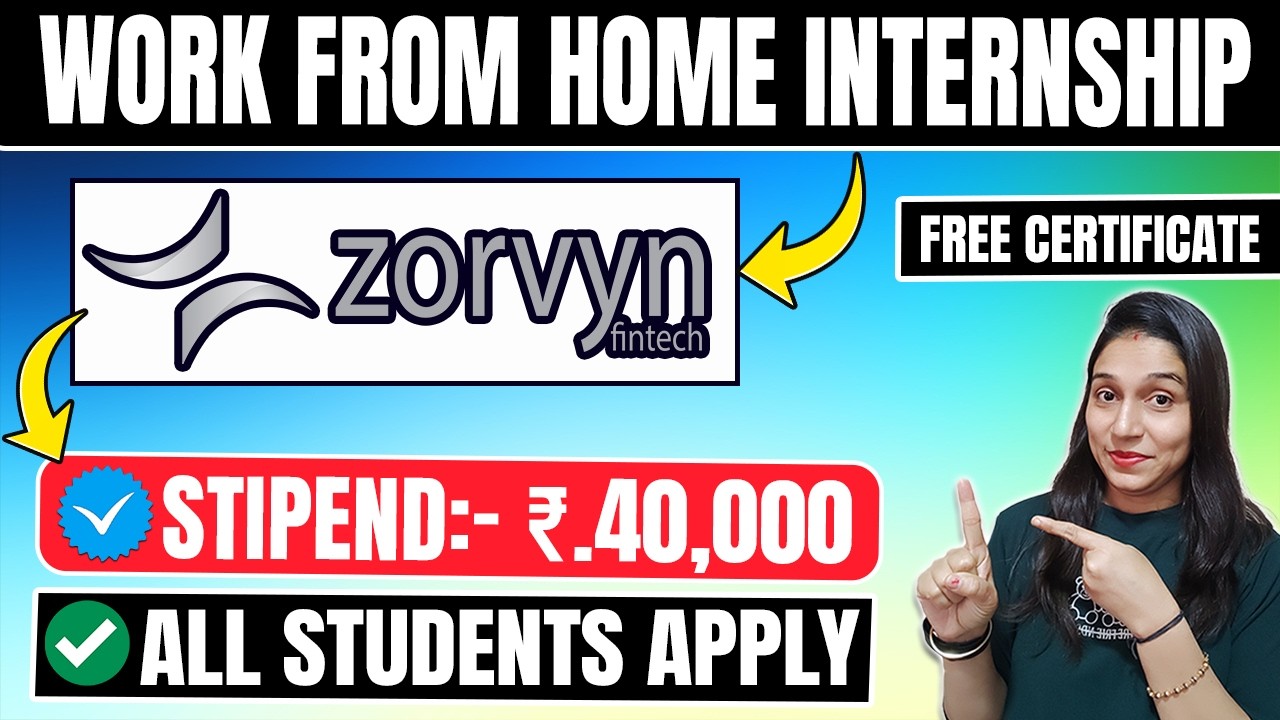 🔴Free Internship With Certificate Online |🔥40000 Stipend Monthly