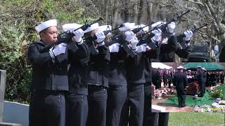 LCDR Franklin Agli U S  Navy military funeral honors