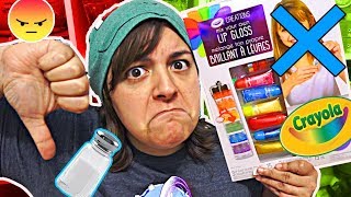 DON'T BUY! 14 REASONS Crayola Creation Lip Gloss Kit is NOT worth it SaltEcrafter #21