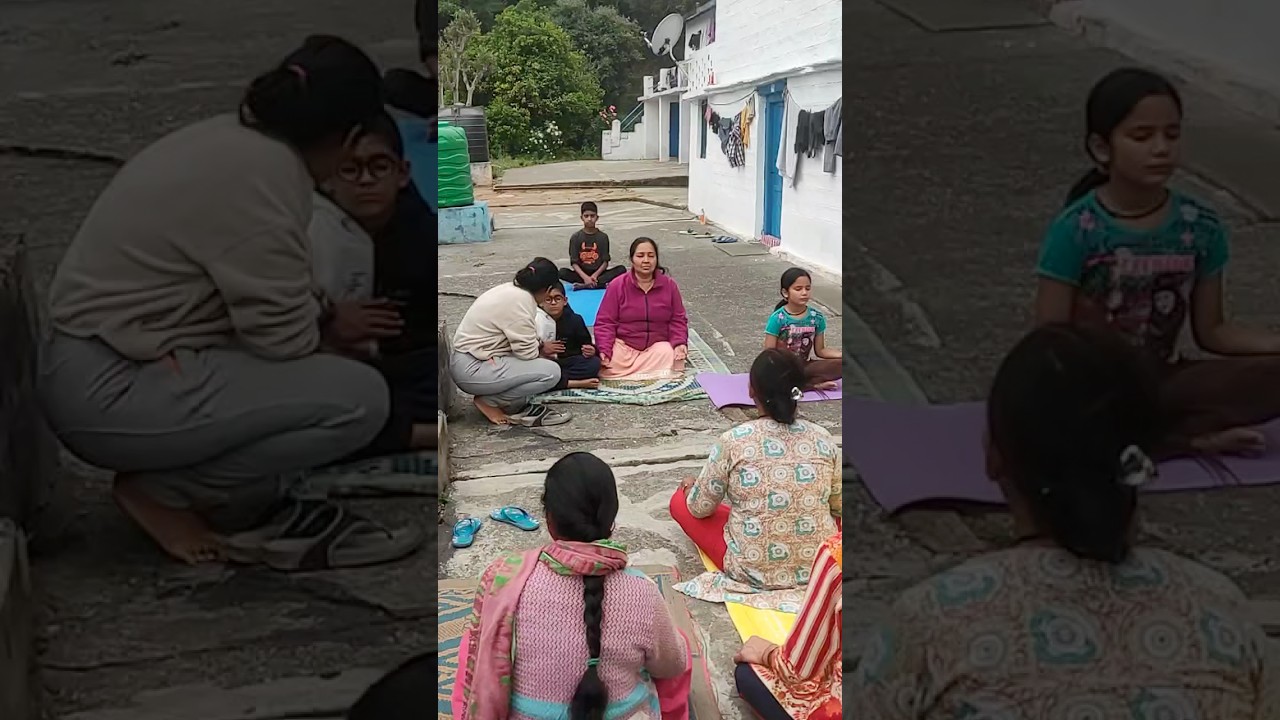 Kids amazes me with their efforts at Meditation 