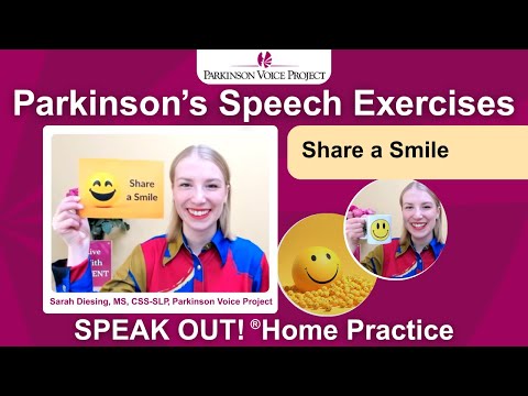 SPEAK OUT! Home Practice Sessions: SHARE A SMILE