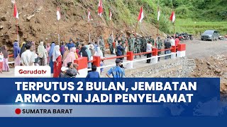 Download Lagu AKHIRNYA! TNI Resmikan Jembatan Merah Putih, Desa Terisolir di Sumbar \ MP3