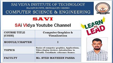 MODULE 1-Computer graphics .