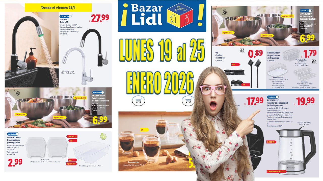 BAZAR | LIDL | SILVERCREST LIDL | Catálogo Lidl LUNES 19 de enero de 2026 | MODA LIDL 