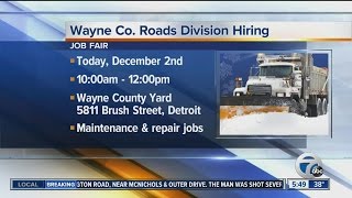 Nearly 30 positions are open in the Wayne County Roads Division