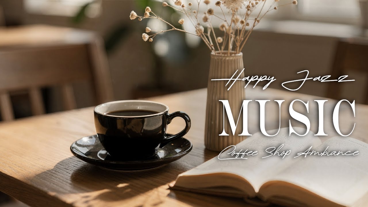 Happy Jazz Music ☕🍃 Smooth Music Ambiance Instrumental and Relaxing Jazz Cafe Music for Work.