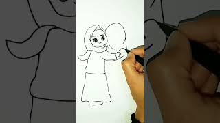 bestie 2 #shorts #viral #caramenggambar #shortsvideo #shortsfeed #hijab #bestie