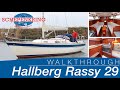 Hallberg rassy 29 for sale  yacht walkthrough   schepenkring lelystad  4k