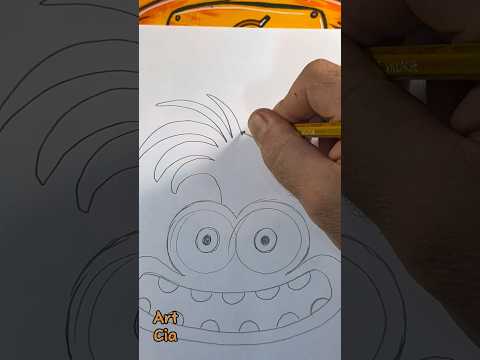 Como desenhar a Ansiedade do filme Divertida Mente 2, em menos de um minuto