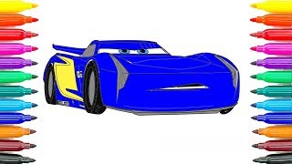 How To Drawing Cars 3 Jackson Storm Coloring Pages How To Paint Cars 3 Jackson Storm Funny Coloring