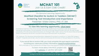 MCHAT 101- An Introduction to the MCHAT Screening Tool &  Its Importance