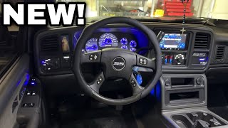 NAPPA LEATHER STEERING WHEEL COVER ON MY SILVERADO SS!