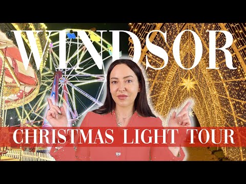 VLOG: Come With Us! CHRISTMAS LIGHTS AT WINDSOR ILLUMINATED, ENGLAND!