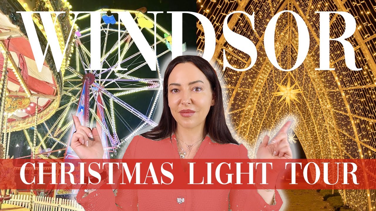 VLOG: Come With Us! CHRISTMAS LIGHTS AT WINDSOR ILLUMINATED, ENGLAND!