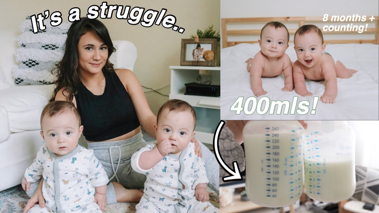 How I Pump for TWINS (8 MONTHS AND COUNTING) | Pumping Routine