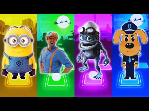 Minions - Blippi - Crazy Frog - Sheriff Labrador - Tiles Hop EDM Rush