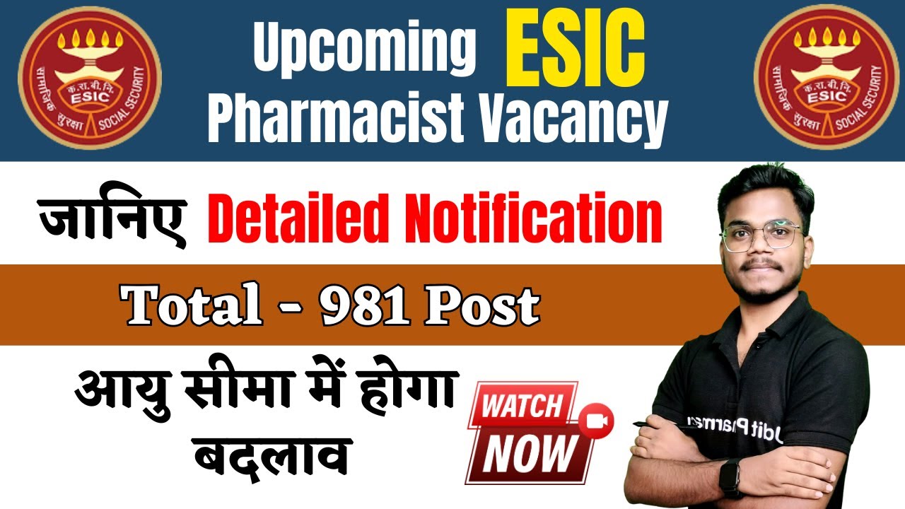 upcoming-esic-pharmacist-vacancy-2023-esic-pharmacist-recruitment