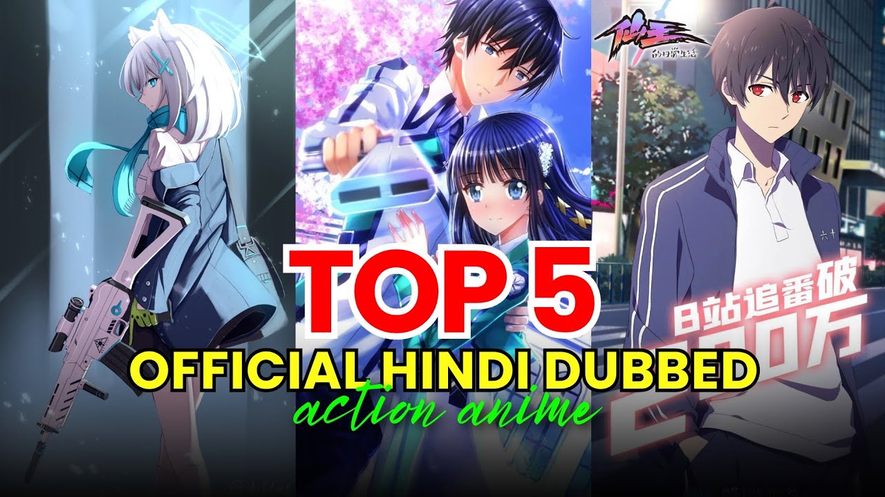 Top 5 Highschool Action Anime Available in Official Hindi Dubbed