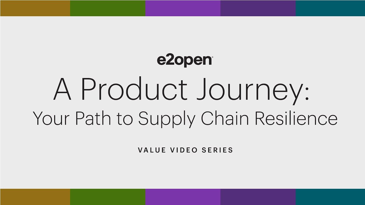A Product Journey: Your Path to Supply Chain Resilience