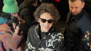 Timothée Chalamet At Jean Paul Gaultier Haute Couture By Haider Ackermann Show In Paris