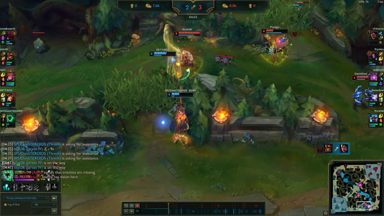 League of Legends Thresh Hook Bug Play