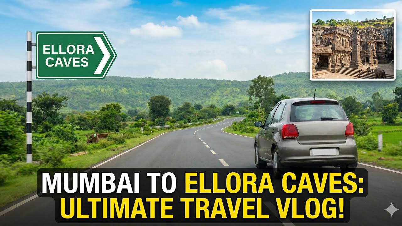 Mumbai to ellora cave | mumbai to Ghrishneshwar Jyotirlinga | by car | Mumbai to shambhaji nagar📍