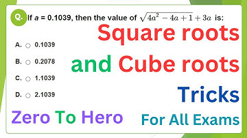 Square roots and cube roots for all exams ssc rrb ntpc railway