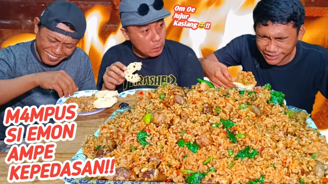M4MPUS,,JAWARA SUAP AMPE KEPEDESAN!!PRANK EMON MAKAN NASI GORENG NERAKA JAHANAM!!
