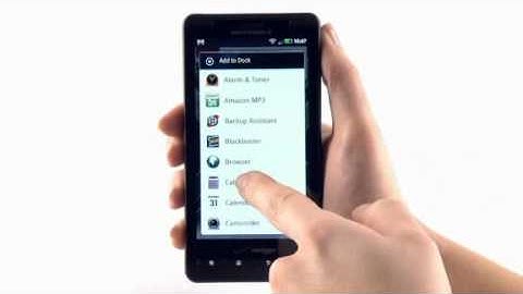 Motorola Droid X2 - Home Screen and Notification Panel