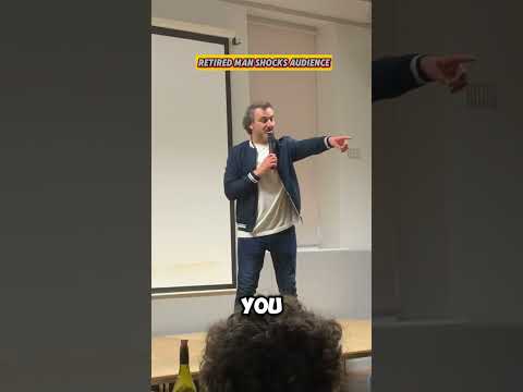 RETIRED MAN SHOCKS AUDIENCE