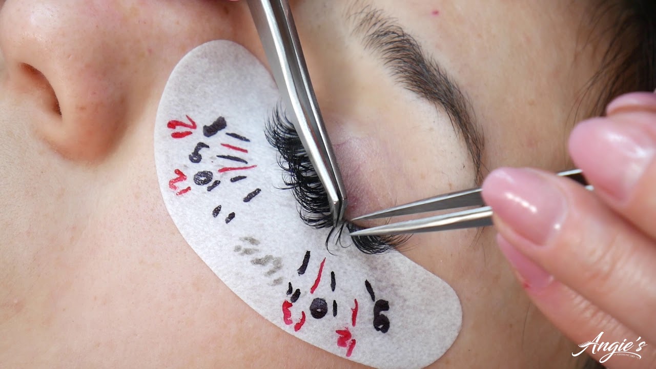 eyelash extension retouch 