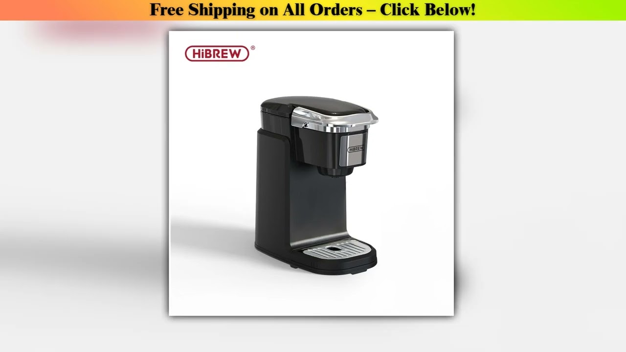 HiBREW Filter Coffee Machine Brewer for K-Cup capsule& Ground Coffee, tea maker hot water