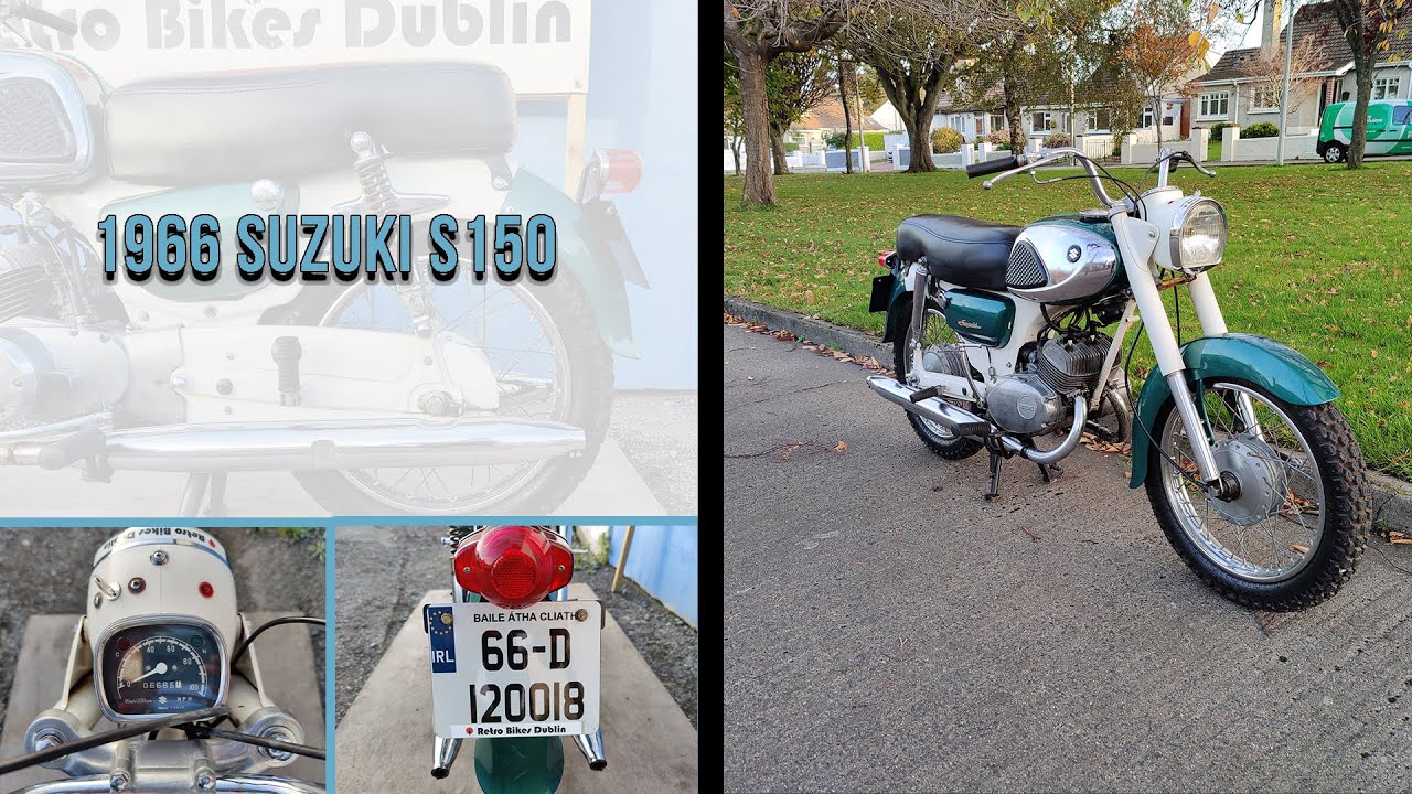 1966 Suzuki S150 2-Stroke -1966 electric start Suzuki S1502 150cc old Suzuki motorcycles
