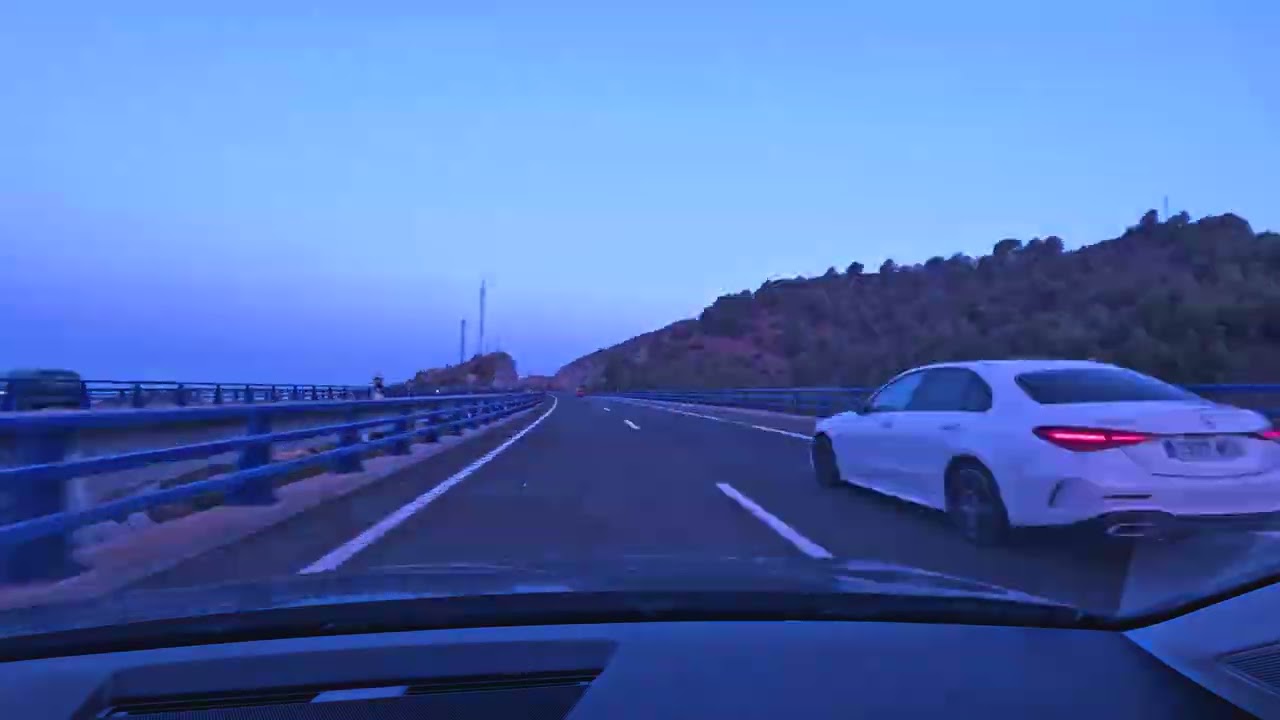 Hyperlapse Driving Roquetas Del Mar to Malaga Airport