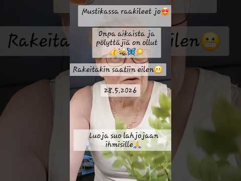 Saatiin rakeita eilen😬 Mustikoissa jo raakileet onneksi👍🙏😁