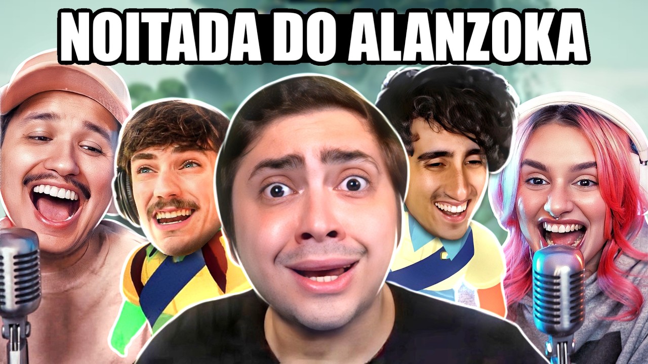 RINDO DEMAIS do ALANZOKA e os amigos na NOITADA | Saltz
