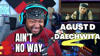 Rapper Reacts to AGUST D (BTS) FOR THE FIRST TIME!! | DAECHWITA '대취타' MV